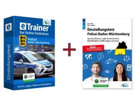 Einstellungstest Polizei Baden-Württemberg Kombipaket: Online-Testtrainer + Buch