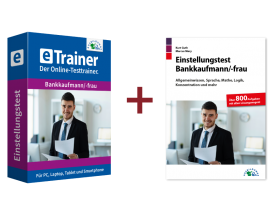 Einstellungstest Bankkaufmann / Bankkauffrau Kombipaket: Online-Testtrainer + Buch