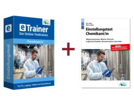 Einstellungstest Chemikant / Chemikantin Kombipaket: Online-Testtrainer + Buch