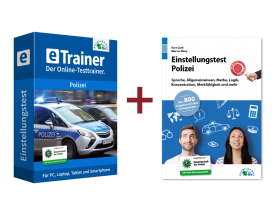 Einstellungstest Polizei Kombipaket: Online-Testtrainer + Buch