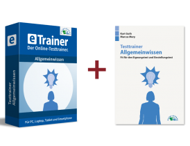 Einstellungstest Allgemeinwissen Kombipaket: Online-Testtrainer + Buch