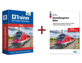 Einstellungstest Bahn Kombipaket: Online-Testtrainer + Buch