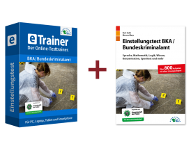 Einstellungstest BKA / Bundeskriminalamt Kombipaket: Online-Testtrainer + Buch