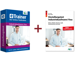 Einstellungstest Industriekaufmann / Industriekauffrau Kombipaket: Online-Testtrainer + Buch