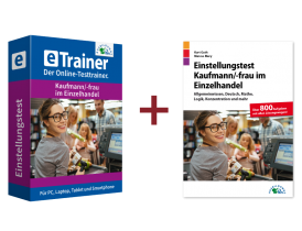 Einstellungstest Kaufmann / Kauffrau im Einzelhandel Kombipaket: Online-Testtrainer + Buch