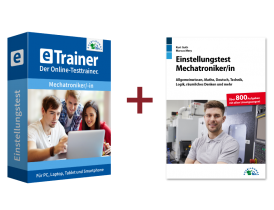 Einstellungstest Mechatroniker Kombipaket: Online-Testtrainer + Buch