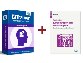 Einstellungstest Merkfähigkeit Kombipaket: Online-Testtrainer + Buch