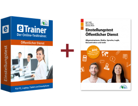 Einstellungstest Öffentlicher Dienst Kombipaket: Online-Testtrainer + Buch