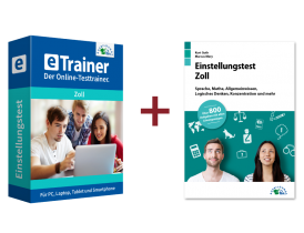 Einstellungstest Zoll Kombipaket: Online-Testtrainer + Buch