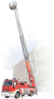 Auswahlverfahren Feuerwehr: Das Drehleitersteigen
