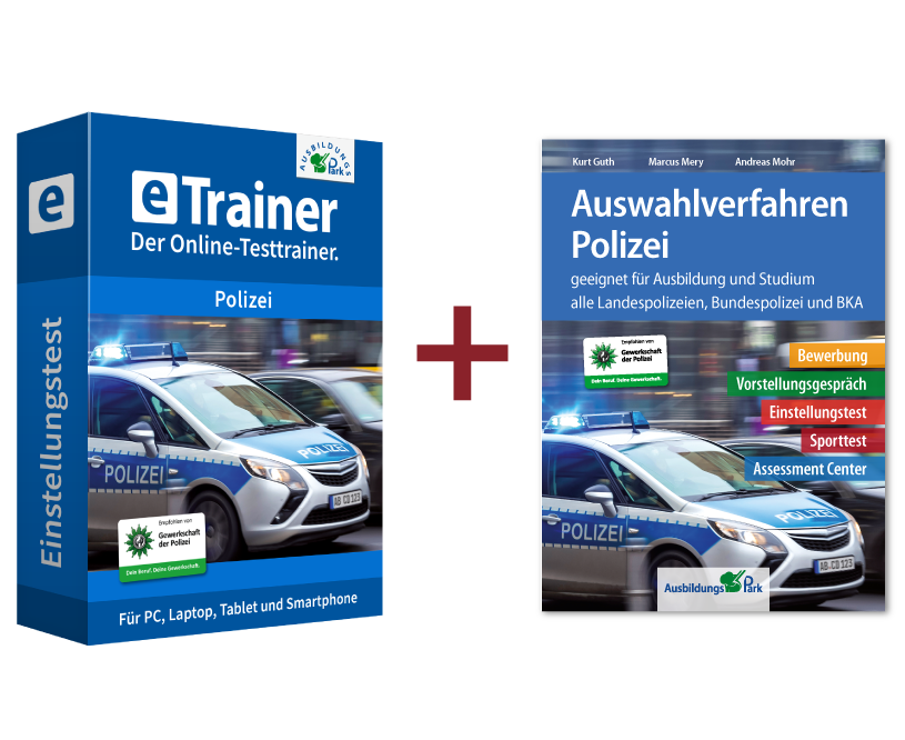 Polizei Komplettpaket: Auswahlverfahren + Online-Testtrainer