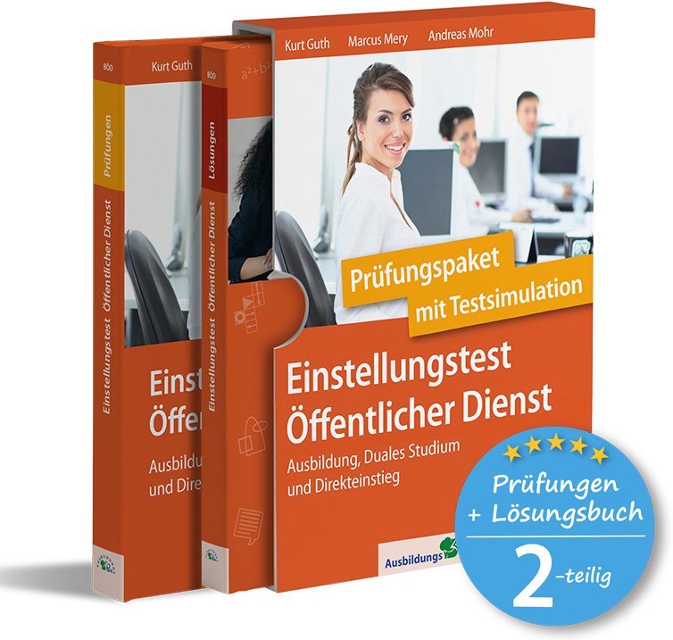 Einstellungstest Öffentlicher Dienst: Prüfungspaket mit Testsimulation