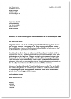 Das Anschreiben