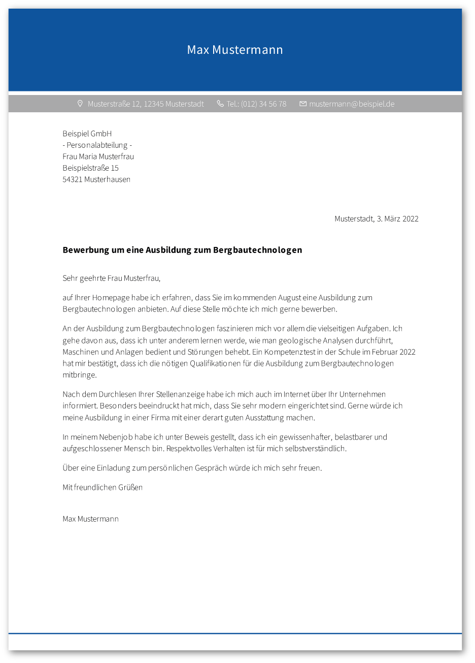 anschreiben-bergbautechnologe-bergbautechnologin