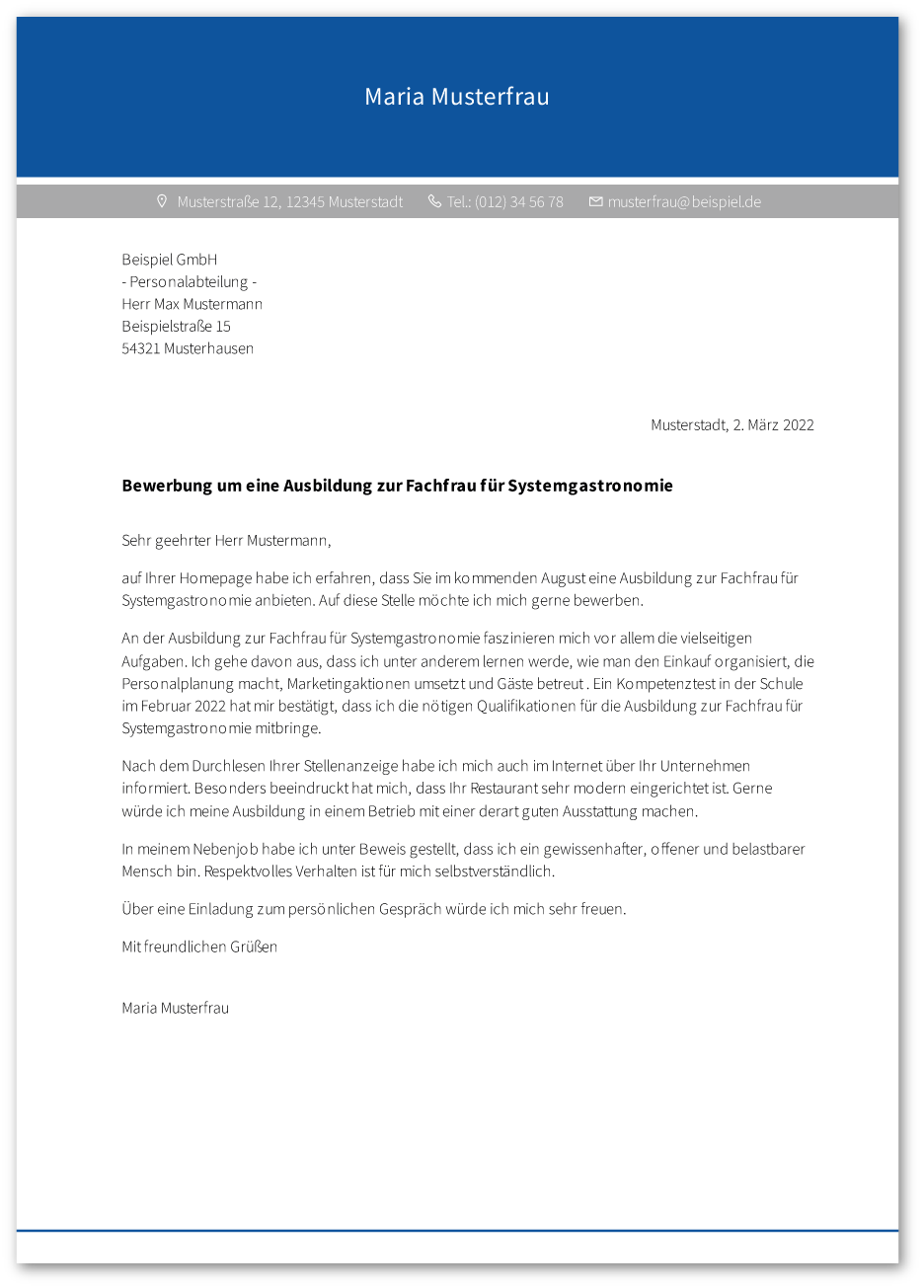 anschreiben-fachmann-fachfrau-systemgastronomie