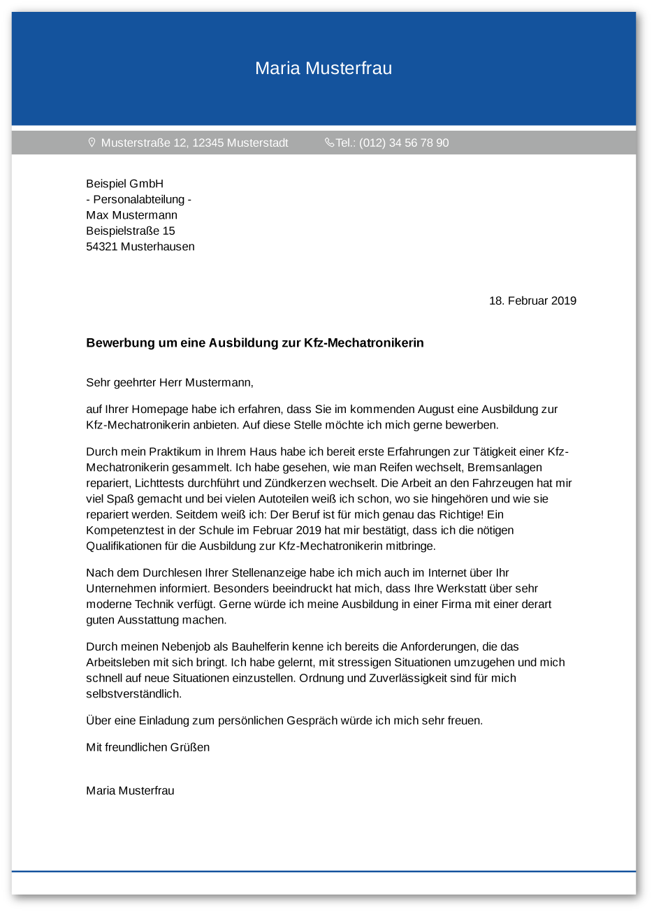 anschreiben-kfz-mechatroniker