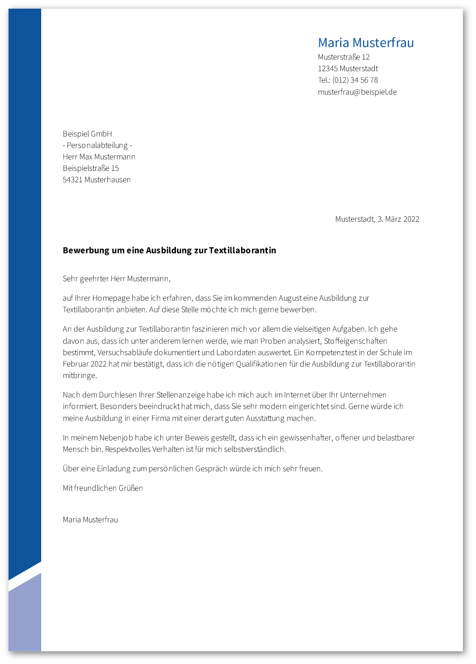 anschreiben-textillaborant-textillaborantin