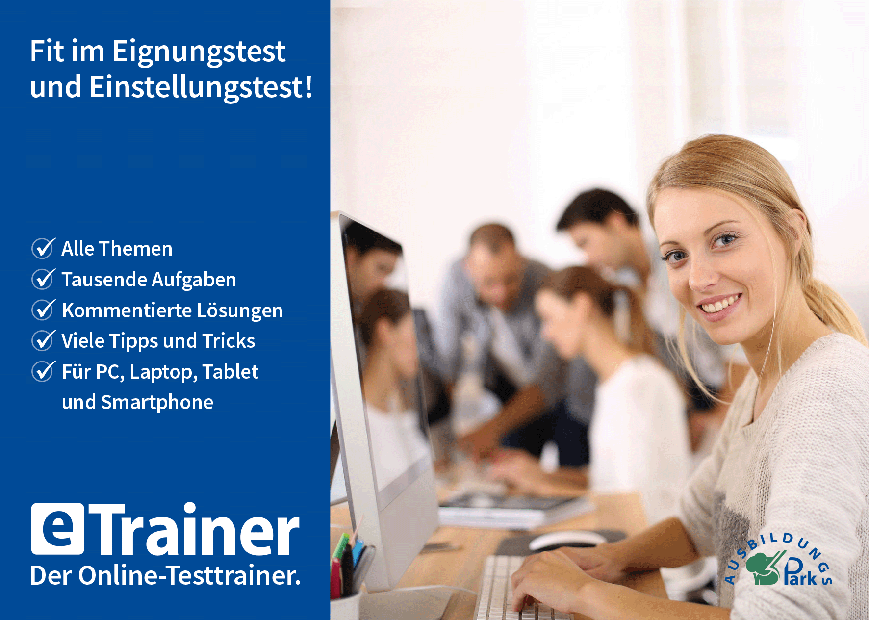 Postkarte eTrainer weiblich